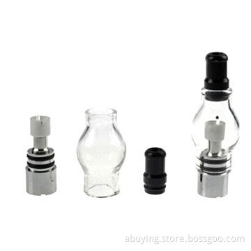 Glass globe atomizer, solid E-juice and tobacco wax, for electronic cigarette